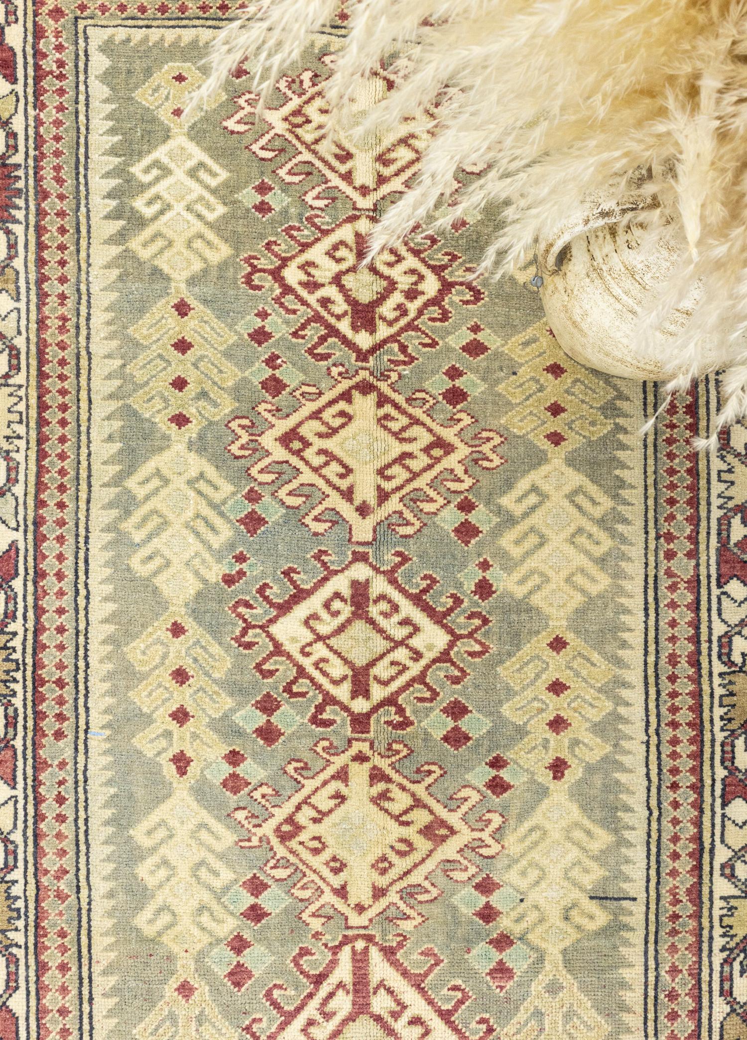 Soho Antiq-Vidar İlkel Desenli El Dokuma Yün Halı 117x178 Cm-Halı-3-Milagron.com