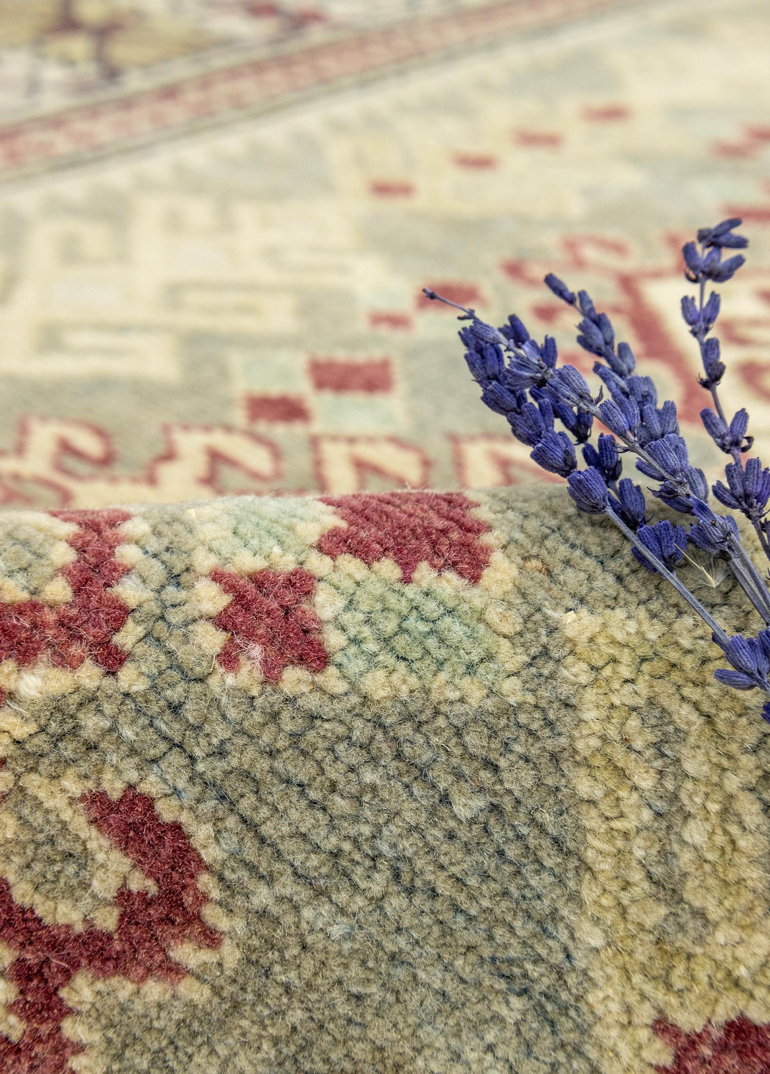 Soho Antiq-Vidar İlkel Desenli El Dokuma Yün Halı 117x178 Cm-Halı-4-Milagron.com