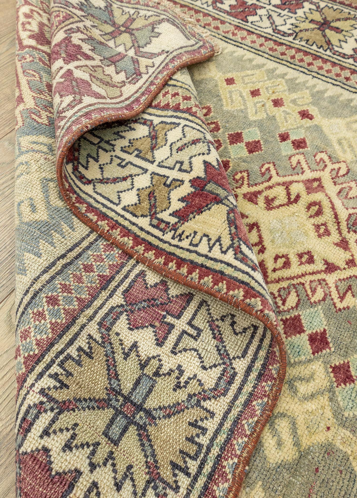 Soho Antiq-Vidar İlkel Desenli El Dokuma Yün Halı 117x178 Cm-Halı-6-Milagron.com