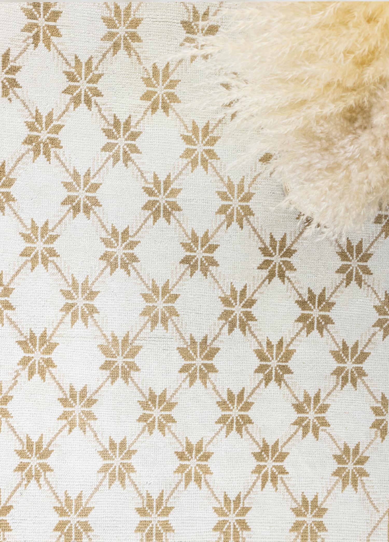 Soho Antiq-Yula çiçek Desenli El Dokuma Yün Uşak Halısı 199x281 Cm-Halı-3-Milagron.com