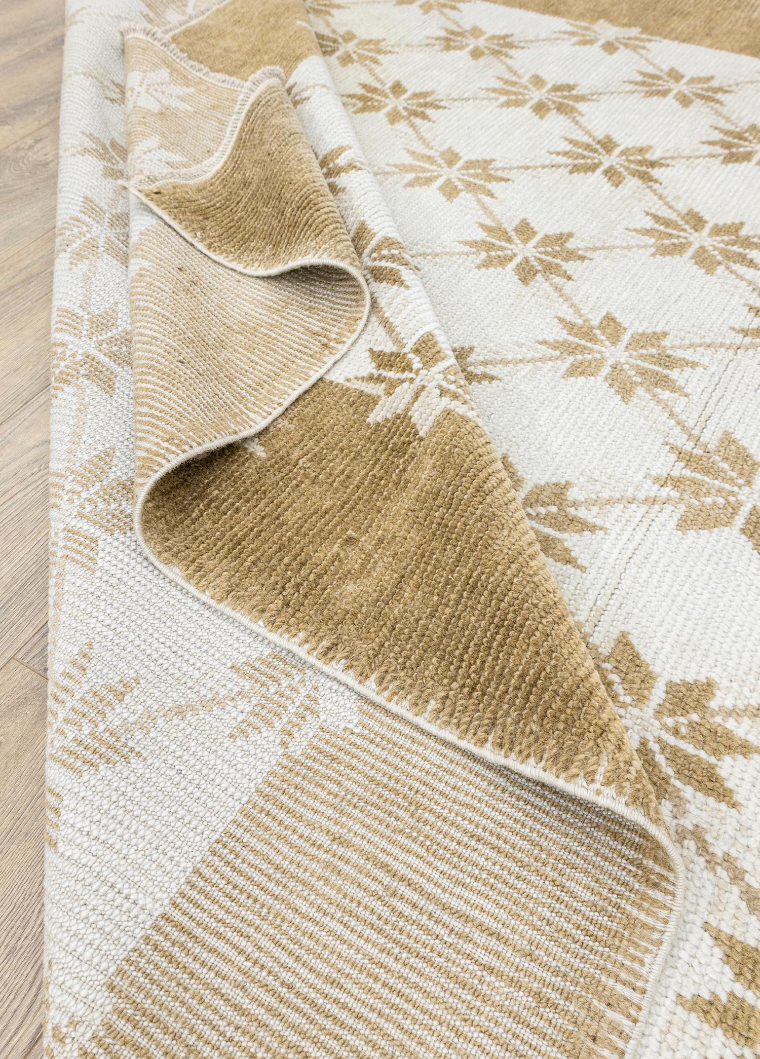 Soho Antiq-Yula çiçek Desenli El Dokuma Yün Uşak Halısı 199x281 Cm-Halı-6-Milagron.com