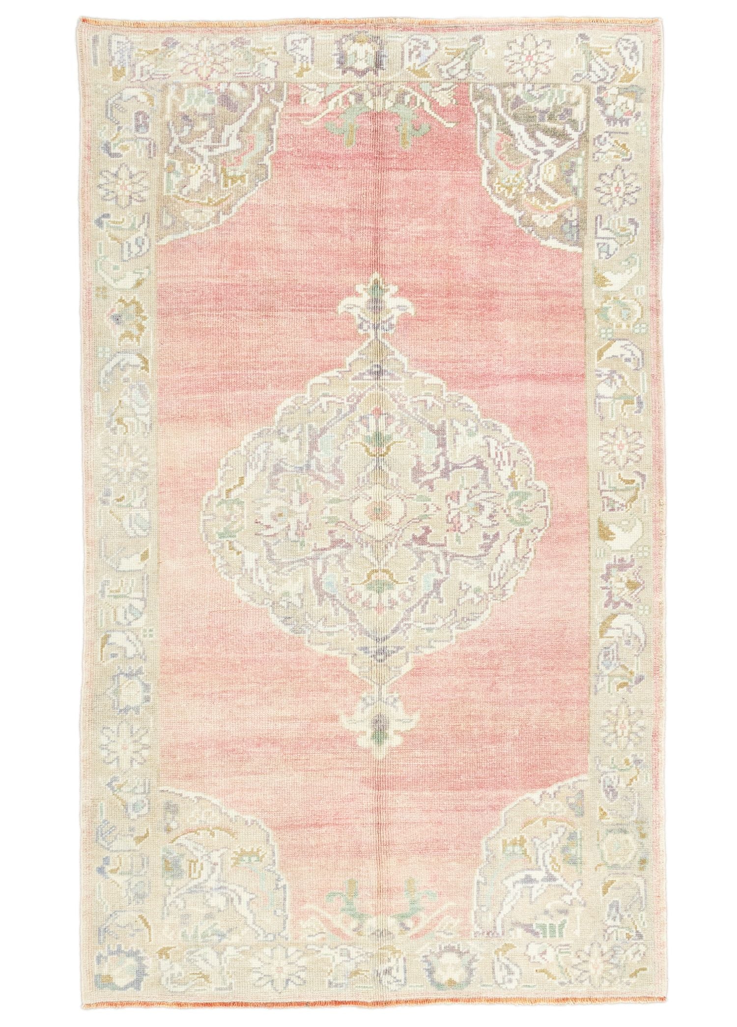 Soho Antiq-Yulsa Madalyon Tasarımlı El Dokuma Halı 137x242 Cm-Halı-1-Milagron.com