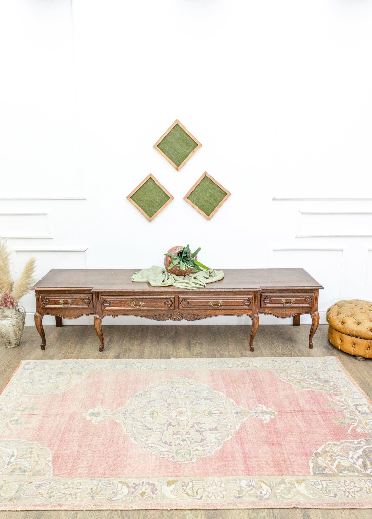 Soho Antiq-Yulsa Madalyon Tasarımlı El Dokuma Halı 137x242 Cm-Halı-2-Milagron.com