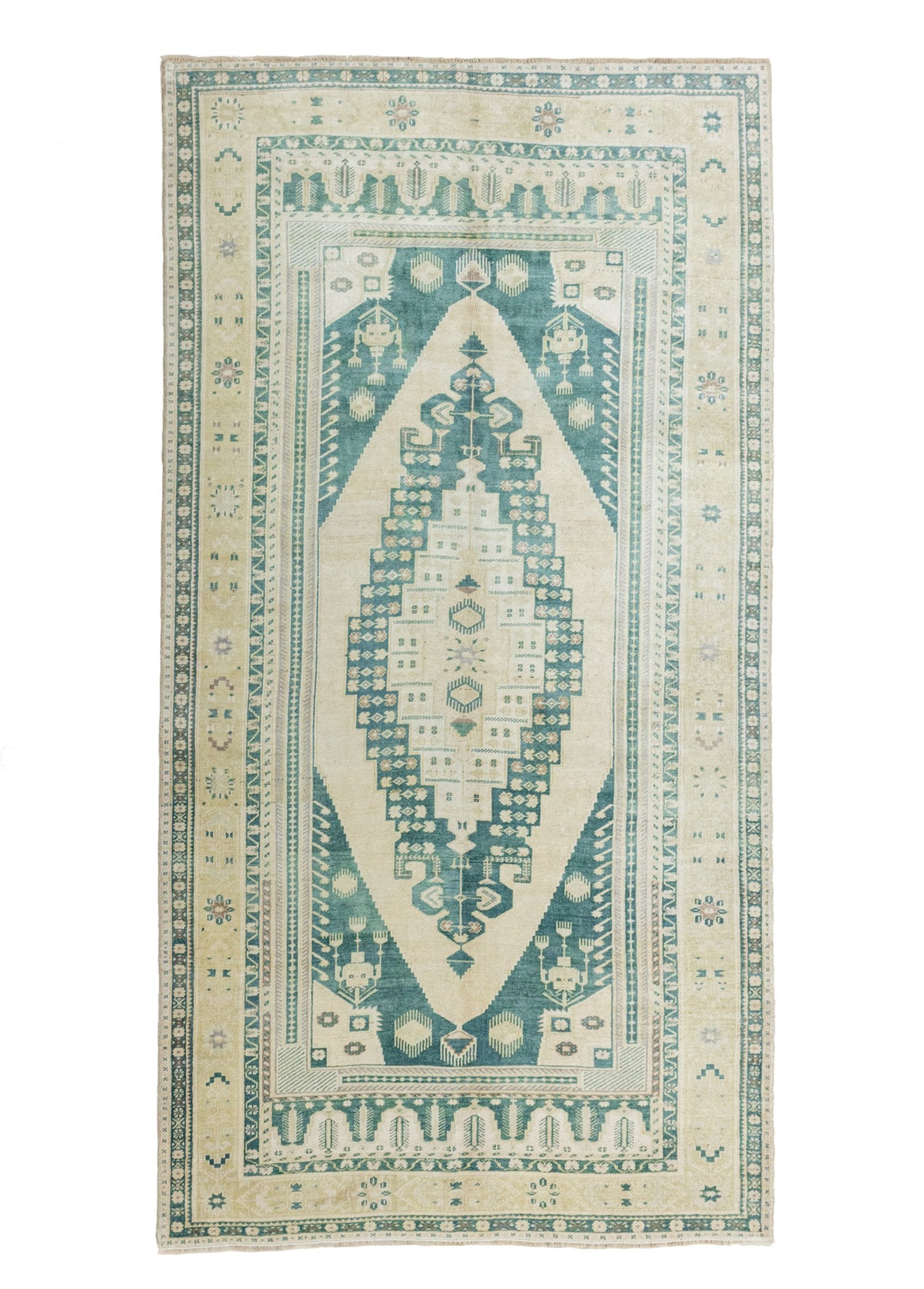 Soho Antiq-Zenge Yöresel Taşpınar Desenli El Dokuma Halı 165x316 Cm-Halı-1-Milagron.com