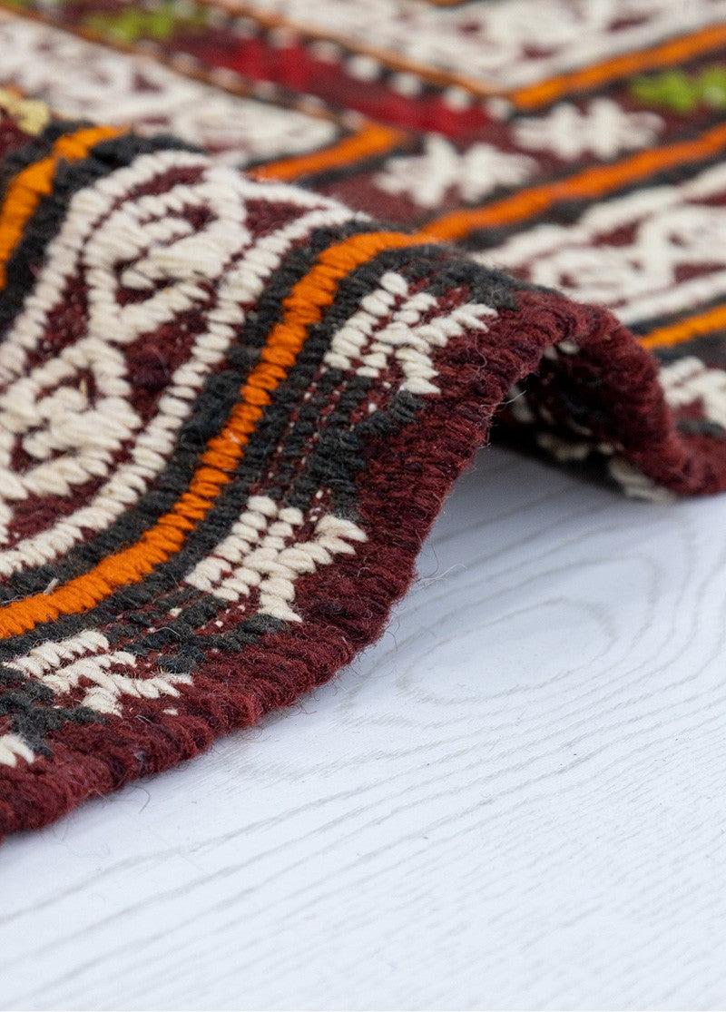 Soho Antiq-Zerda El Dokuması Geometrik Desenli Cicim Kilim 170x290 Cm-Halı-4-Milagron.com