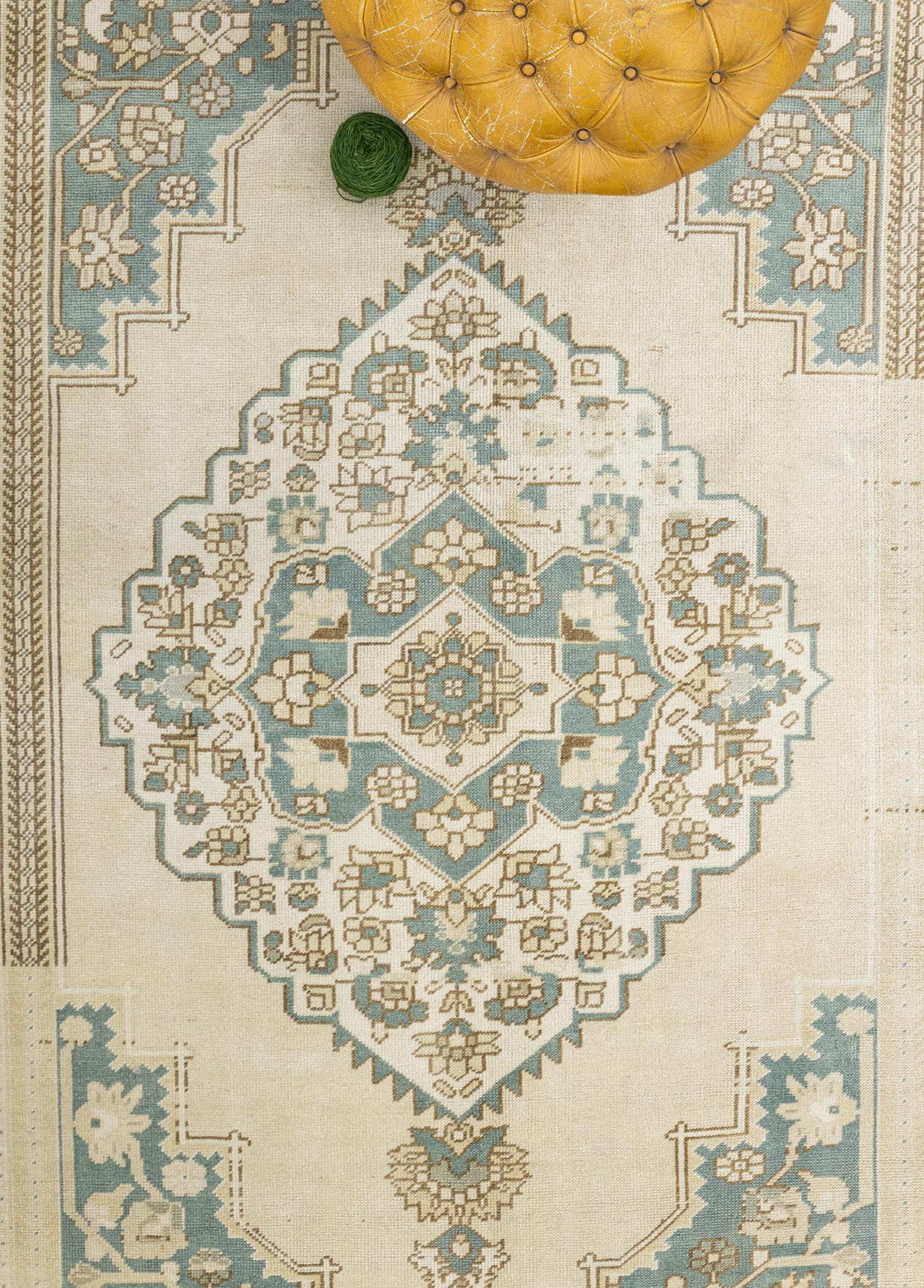 Soho Antiq-Zeren Abraj Desenli El Dokuma Yün Halı 179x299 Cm-Halı-4-Milagron.com