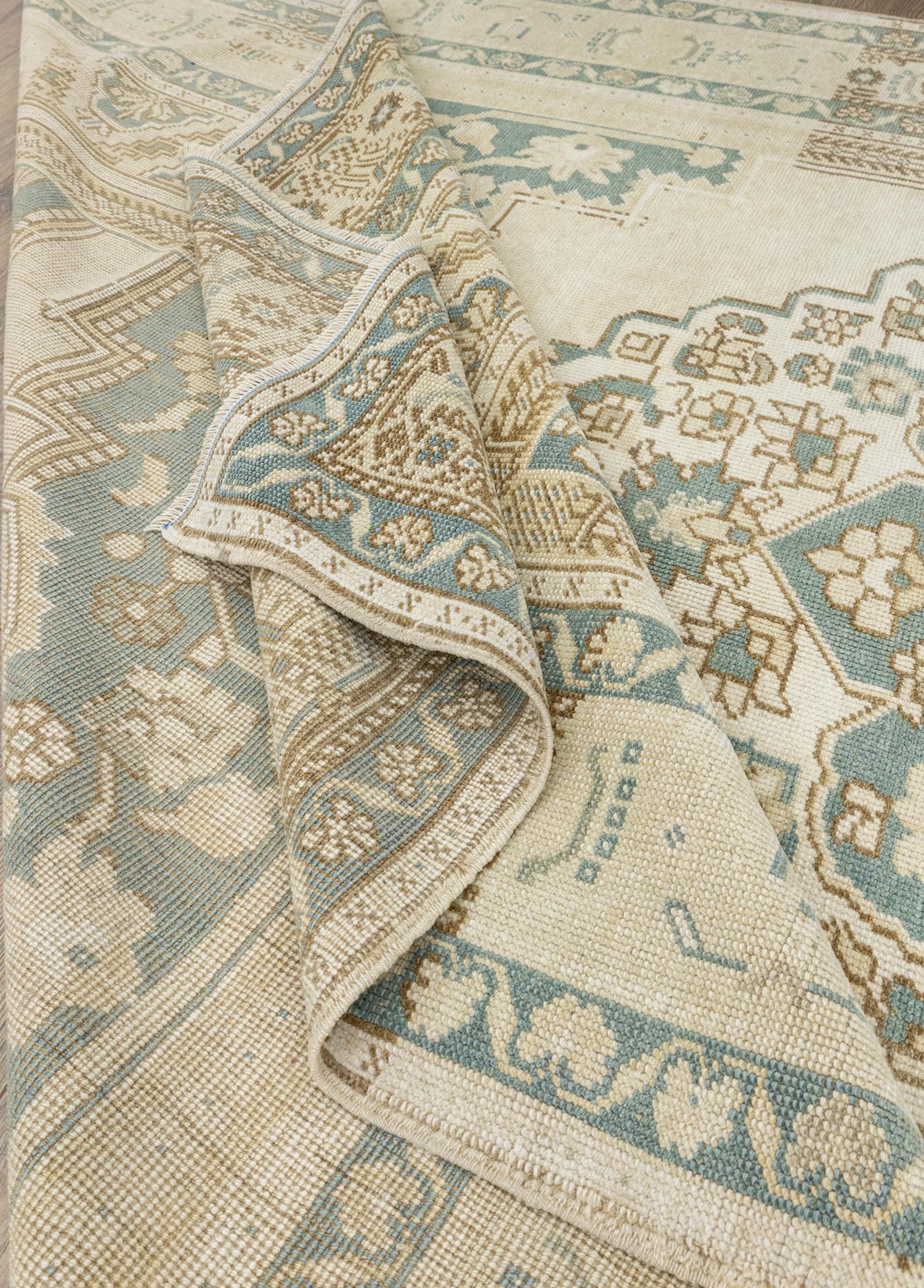 Soho Antiq-Zeren Abraj Desenli El Dokuma Yün Halı 179x299 Cm-Halı-6-Milagron.com