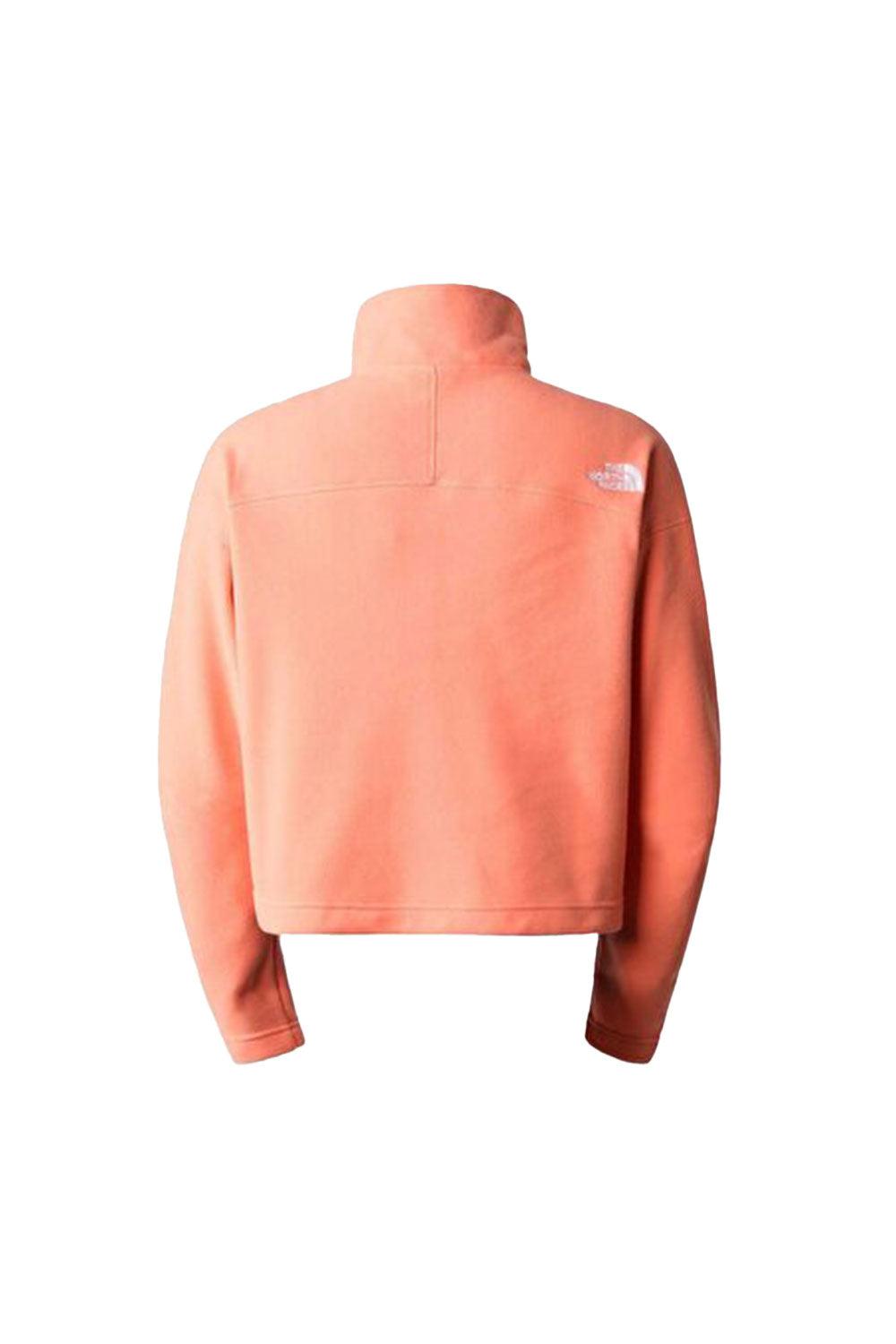 The North Face-Women 100 Glacier Cropped 1/4 Zip-Sweatshirts & Hoodies-2-Milagron.com