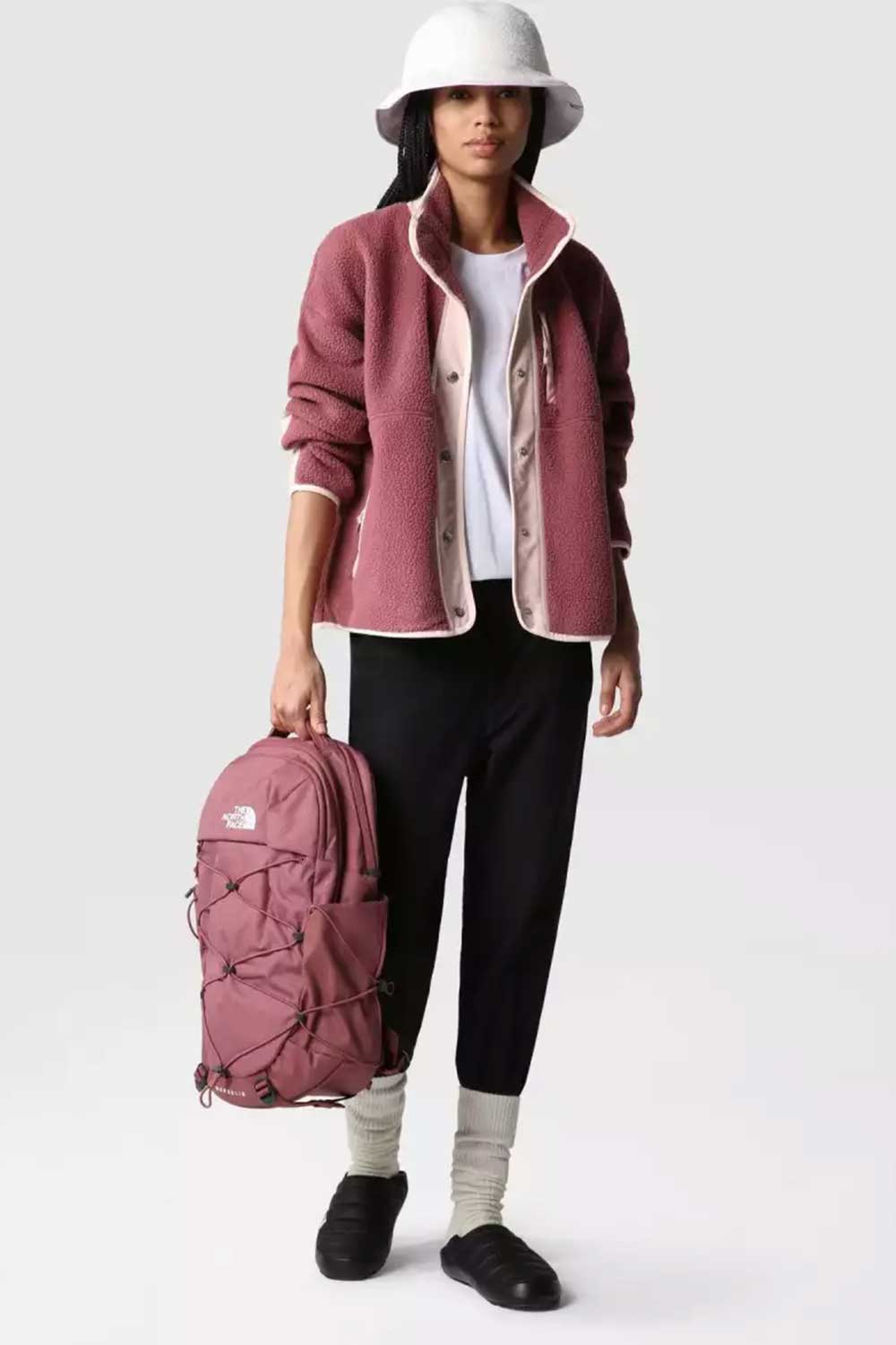 The North Face-Women Cragmont Fleece Jacket Wild Ginger-Sweatshirts & Hoodies-1-Milagron.com