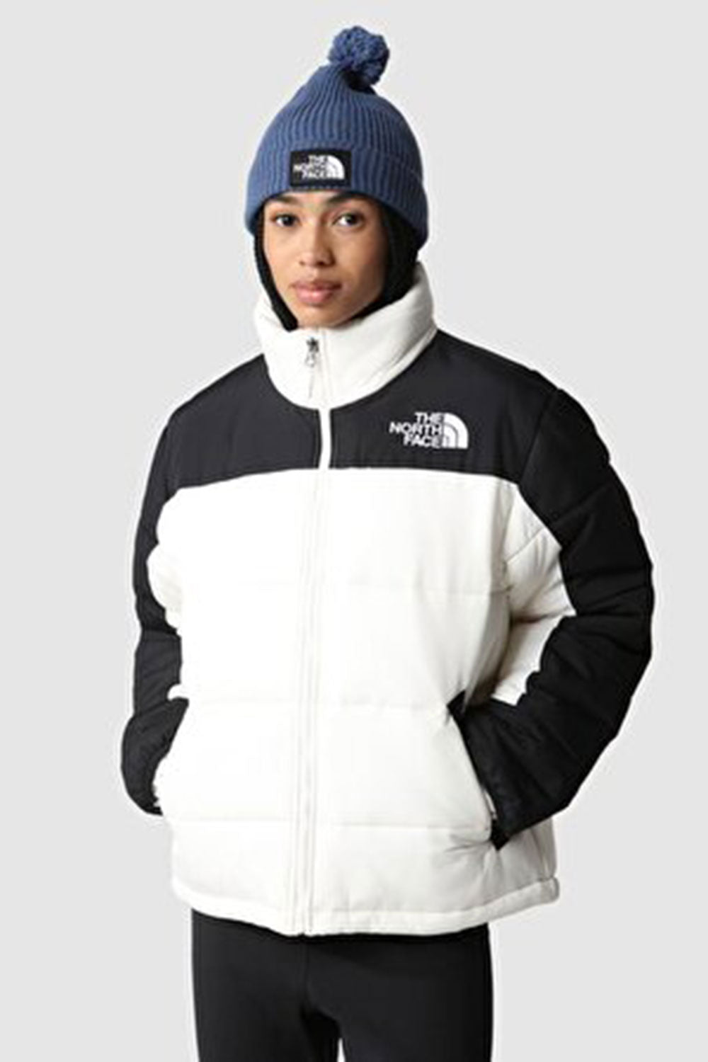 The North Face-Women Himalayan Insulated Jacket Gardenia White-Mont-1-Milagron.com