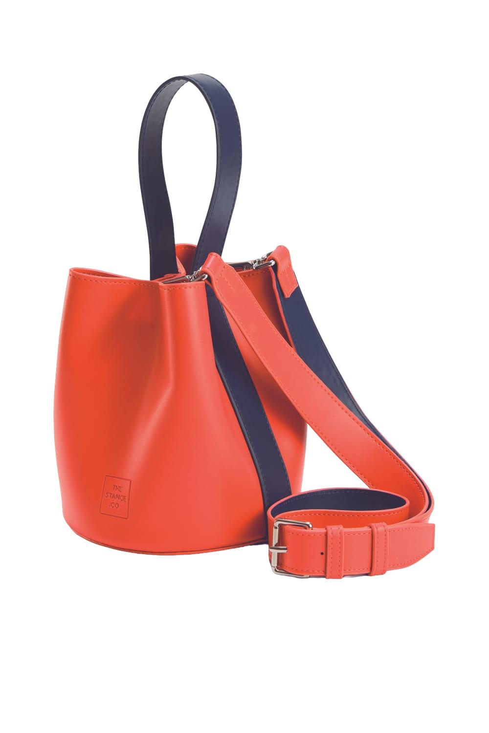 Thestance.co-Bono - Turuncu & Lacivert-Omuz Çantası-1-Milagron.com