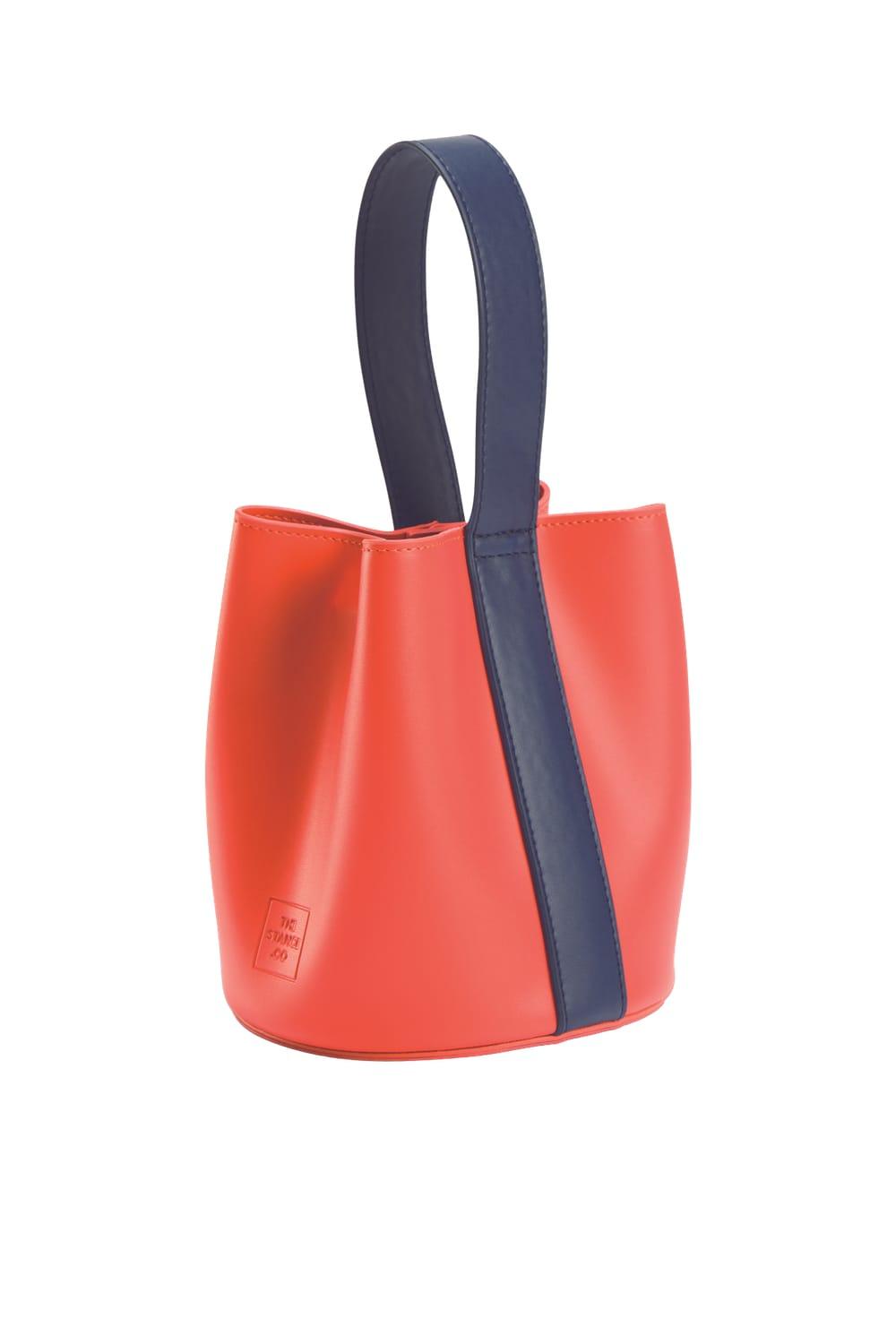 Thestance.co-Bono - Turuncu & Lacivert-Omuz Çantası-2-Milagron.com