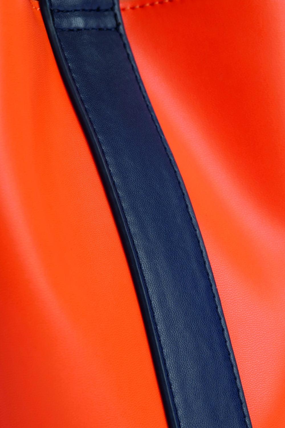 Thestance.co-Bono - Turuncu & Lacivert-Omuz Çantası-5-Milagron.com