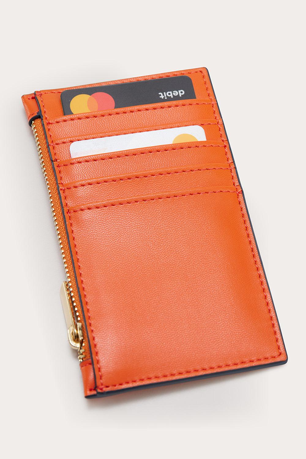 Thestance.co-Büyük Kartlık - Turuncu&Lacivert-Cüzdan & Kartlık-3-Milagron.com