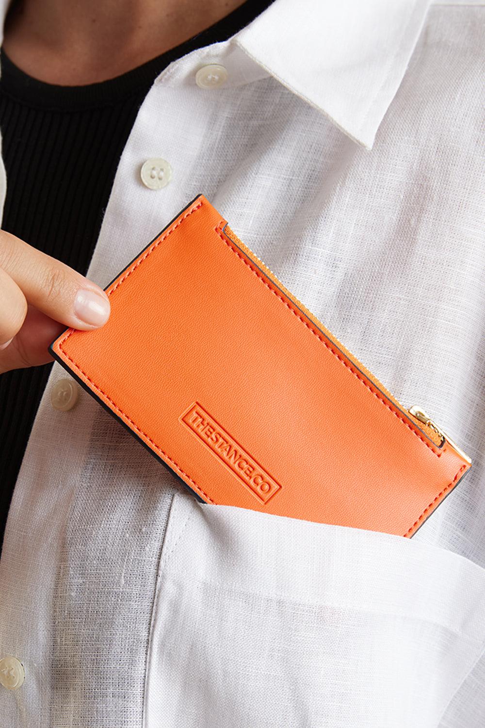 Thestance.co-Büyük Kartlık - Turuncu&Lacivert-Cüzdan & Kartlık-5-Milagron.com