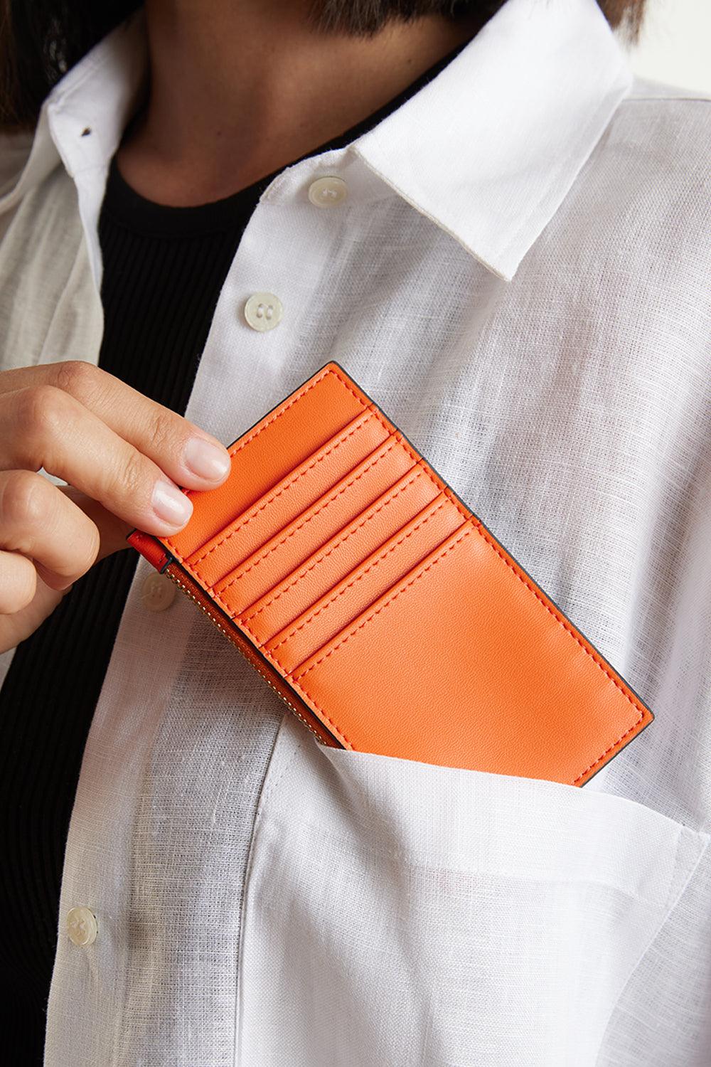 Thestance.co-Büyük Kartlık - Turuncu&Lacivert-Cüzdan & Kartlık-6-Milagron.com