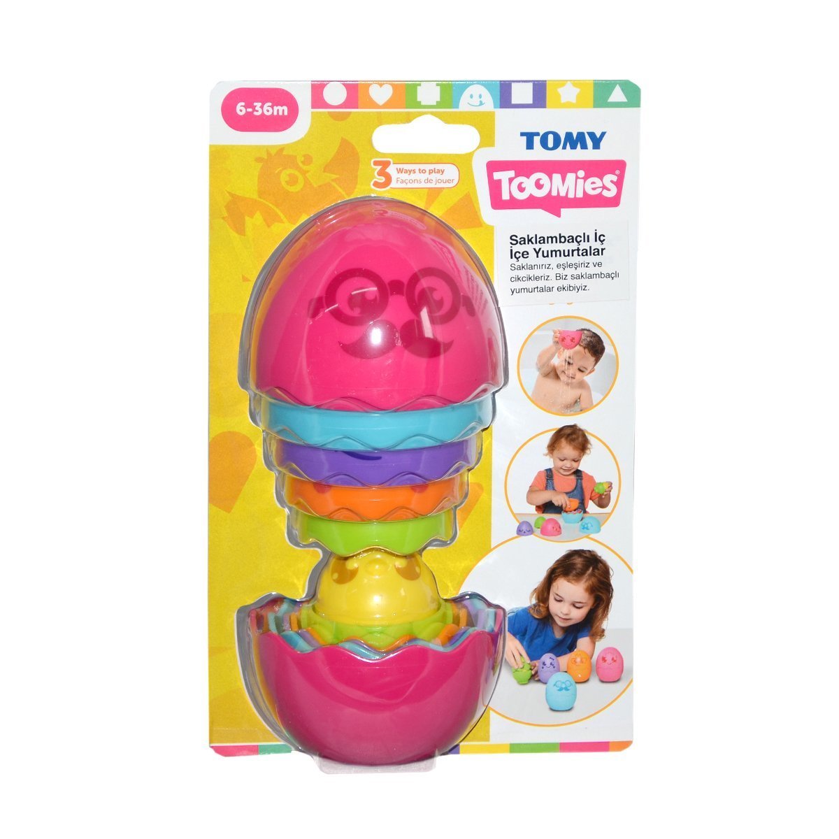 Tomy-İç İçe Yumurtalar 6 36 Ay-Bebek Oyuncakları-1-Milagron.com
