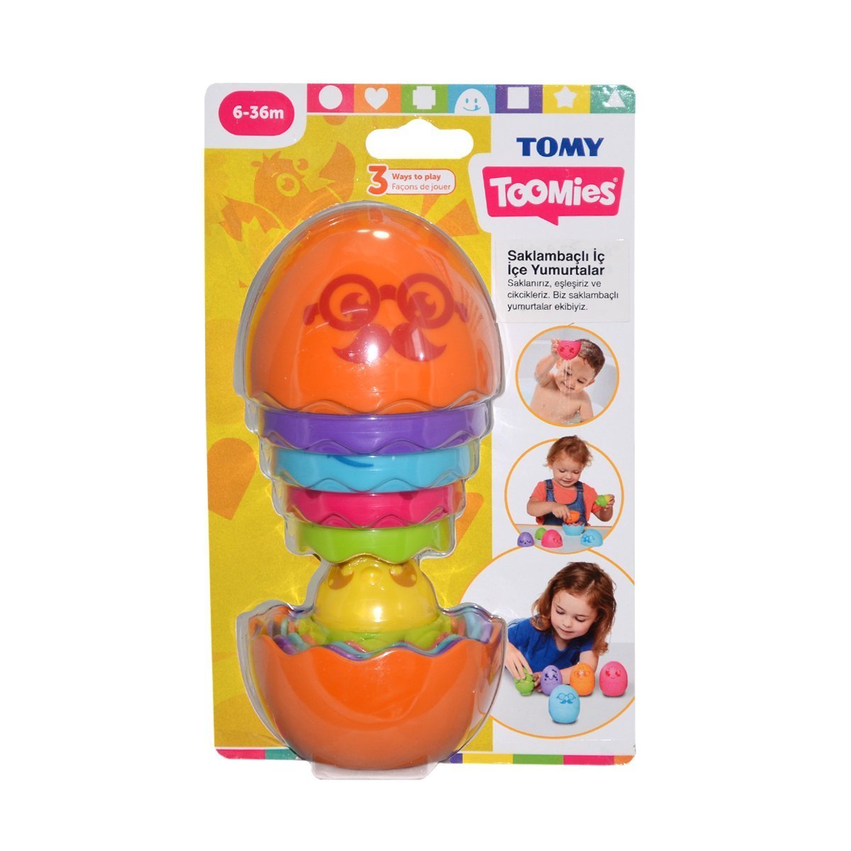 Tomy-İç İçe Yumurtalar 6 36 Ay-Bebek Oyuncakları-2-Milagron.com