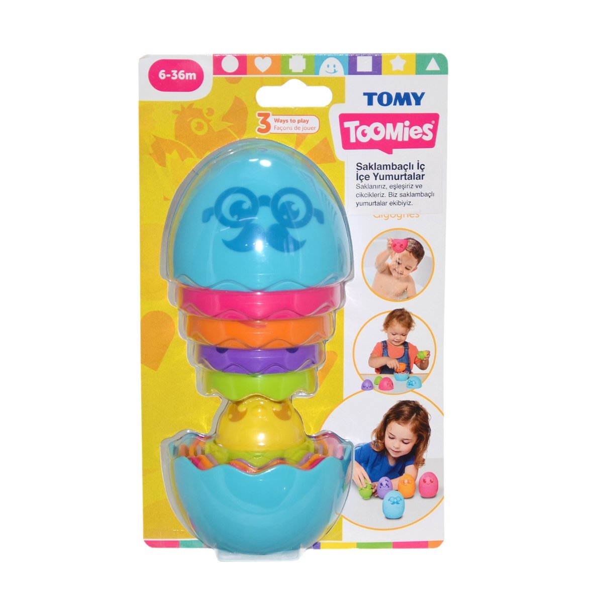 Tomy-İç İçe Yumurtalar 6 36 Ay-Bebek Oyuncakları-3-Milagron.com