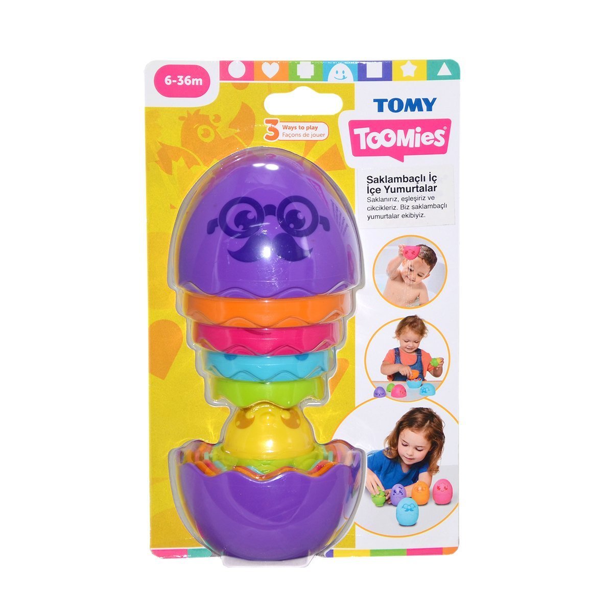 Tomy-İç İçe Yumurtalar 6 36 Ay-Bebek Oyuncakları-4-Milagron.com