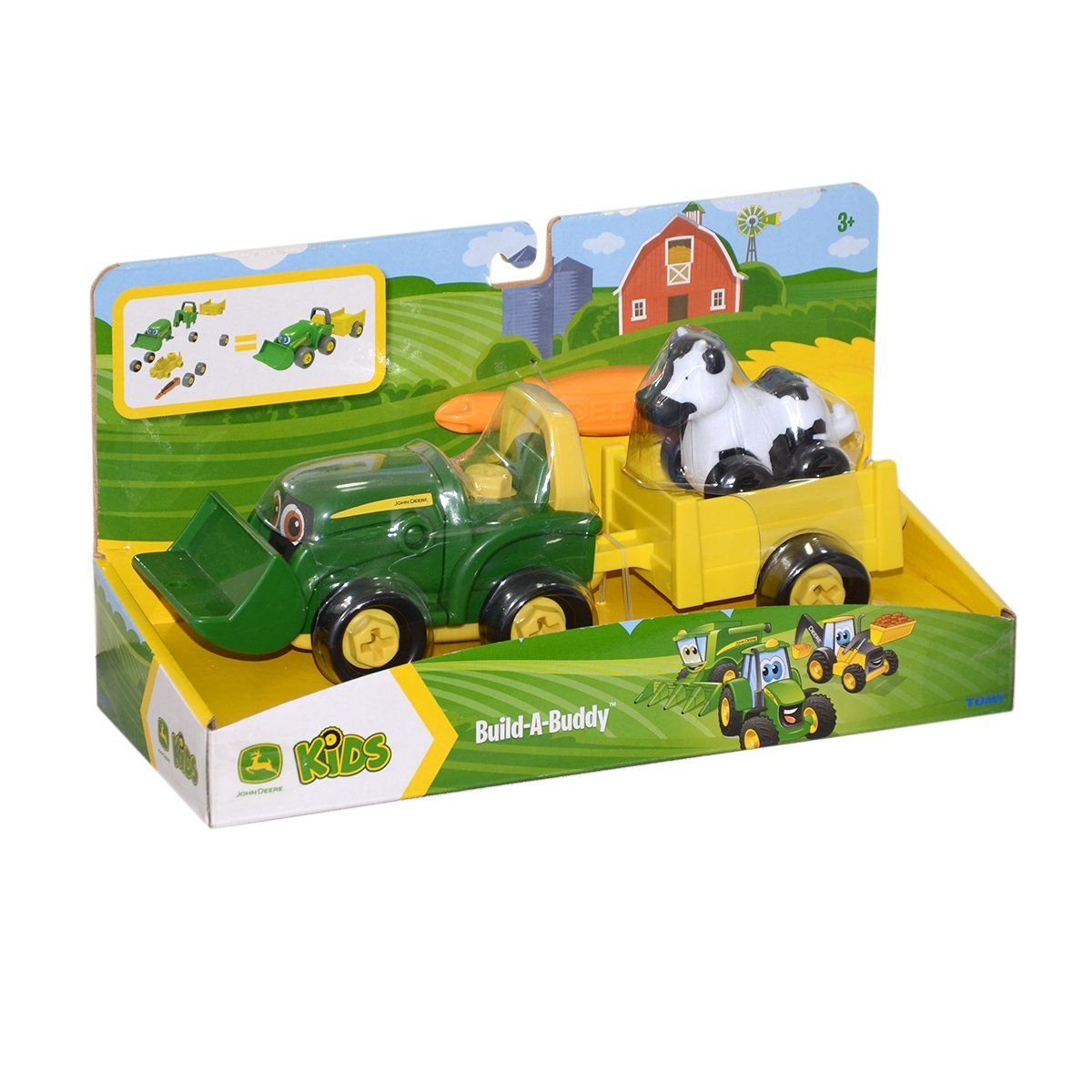 Tomy-John Deere Tak Oyna Vagonlu Bonnie +3 Yaş-Oyuncak Kamyon ve İş Makineler-1-Milagron.com