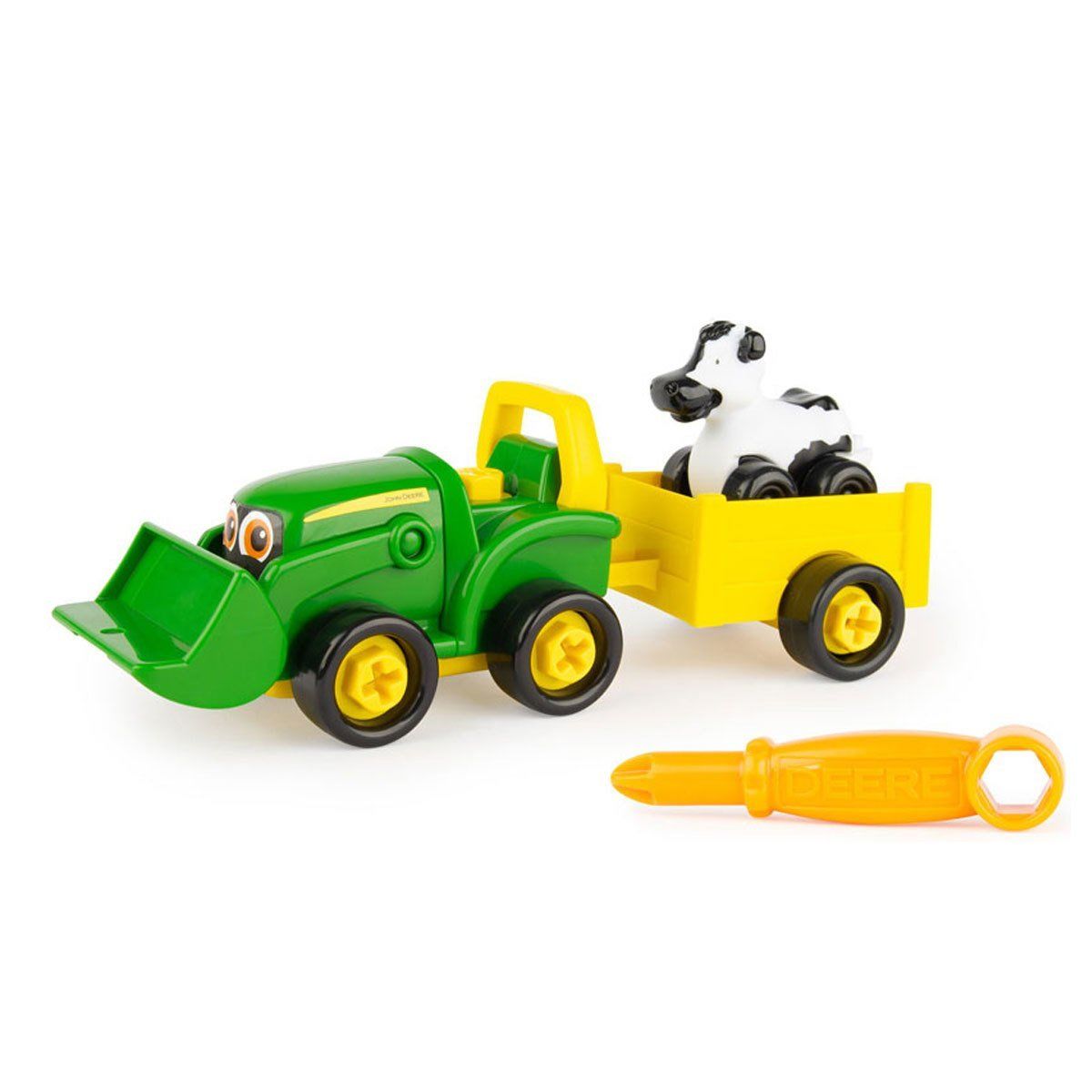 Tomy-John Deere Tak Oyna Vagonlu Bonnie +3 Yaş-Oyuncak Kamyon ve İş Makineler-2-Milagron.com