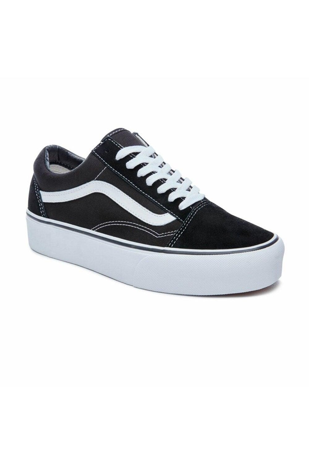 Vans-Platform Old Skool Sneaker - Siyah-Sneakers-3-Milagron.com
