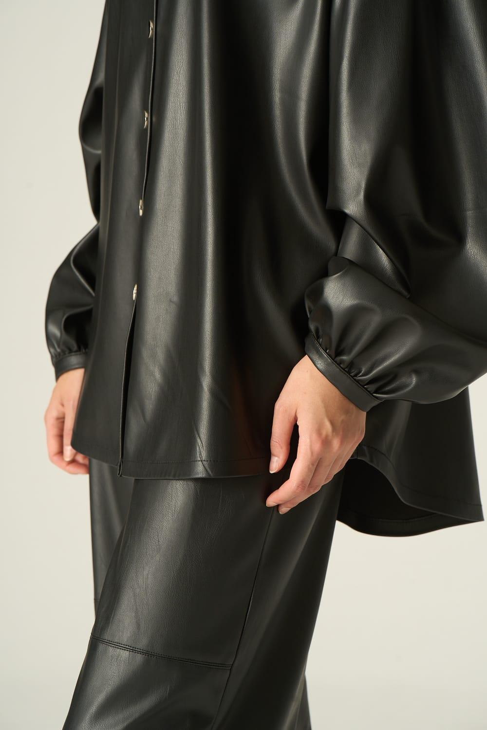 Vuu-Deri Bol Paça Pantolon-Deri Pantolon-3-Milagron.com