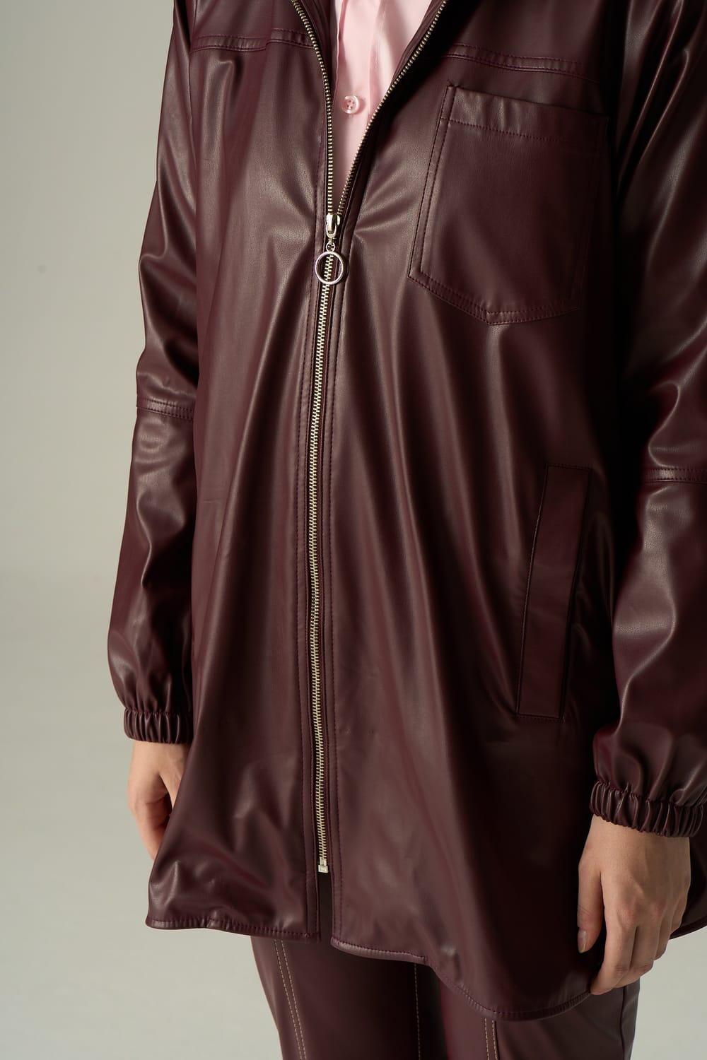 Vuu-Deri Kapüşonlu Fermuarlı Mont-Mont-3-Milagron.com