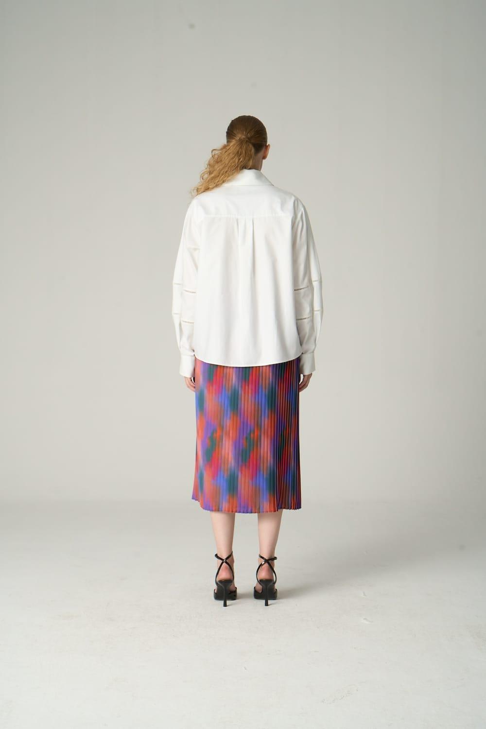 Vuu-Desenli Pliseli Etek-Etek-2-Milagron.com