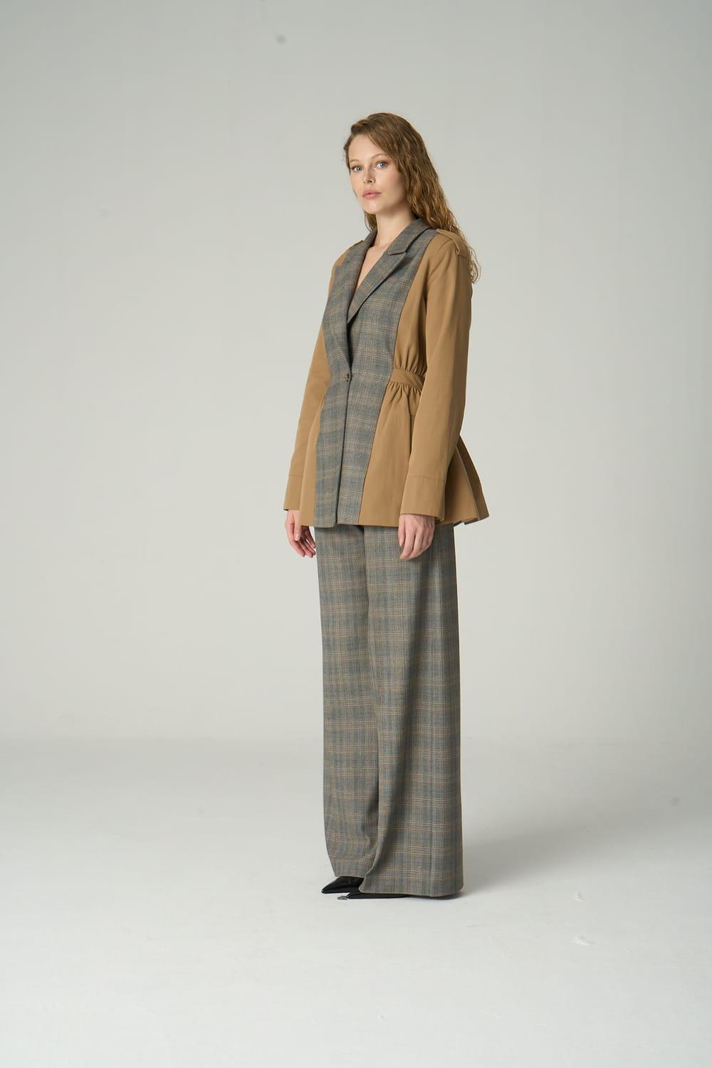 Vuu-Ekose Garnili Ceket-Ceket-3-Milagron.com