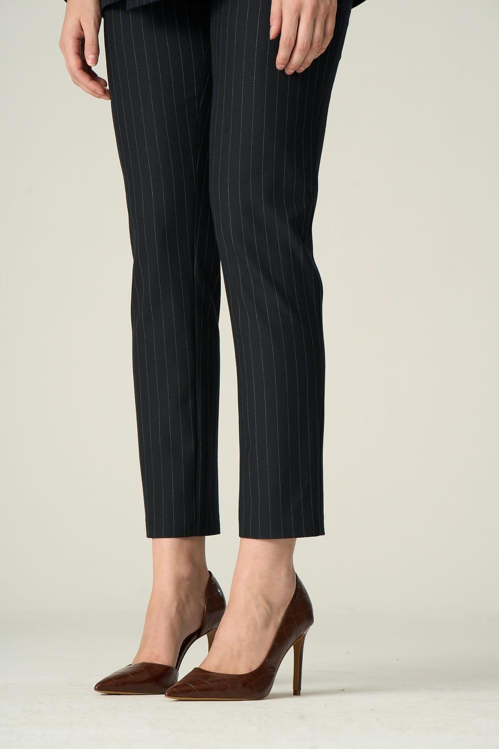 Vuu-Kemerli Çizgili Pantolon-Pantolon-3-Milagron.com