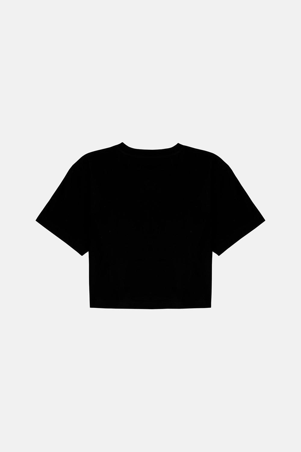 WWF Market-Denizanası Crop T-Shirt - Siyah-T-Shirts-3-Milagron.com