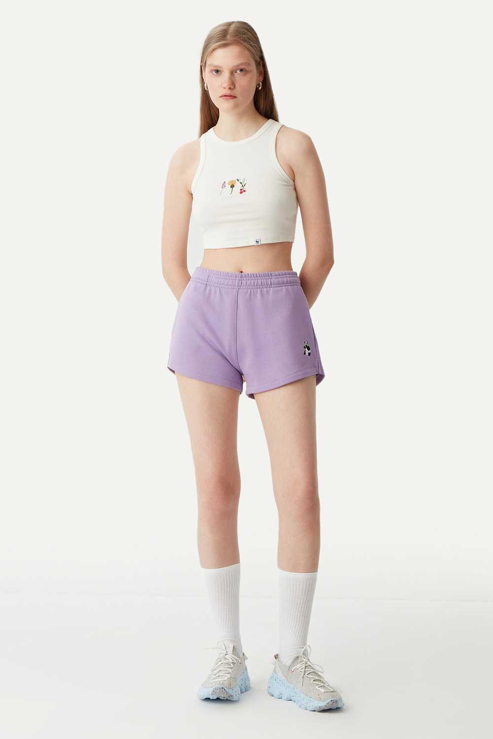 WWF Market-Dev Panda Kadın Şort - Lila-Şort-1-Milagron.com
