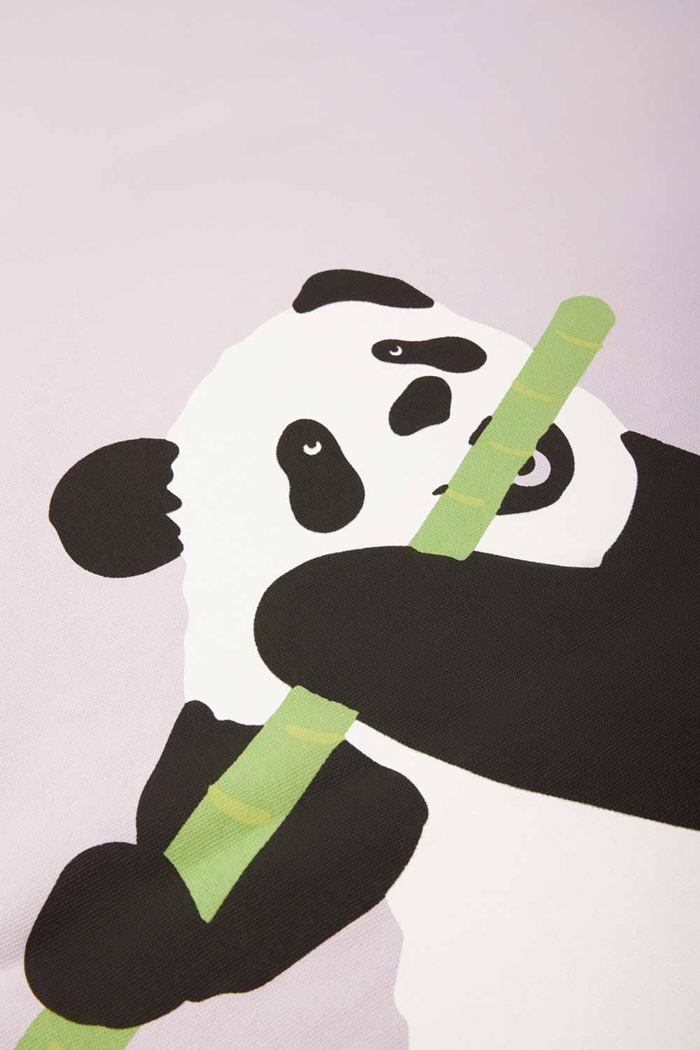 WWF Market-Giant Panda Havlu Peştamal - Lila-Plaj Havlusu-3-Milagron.com