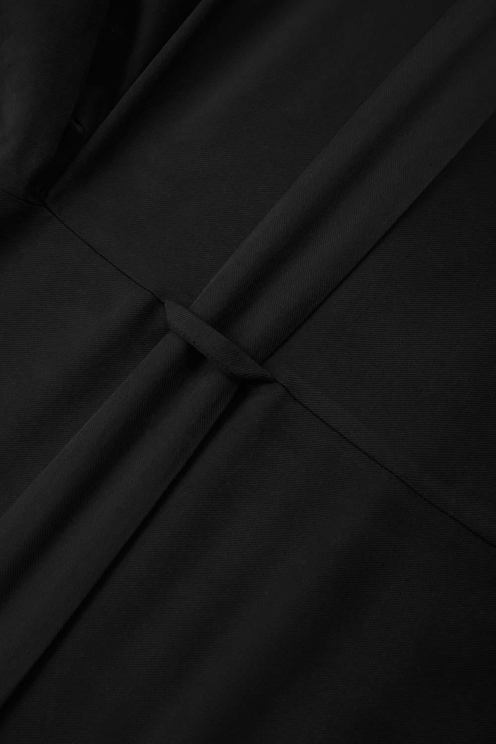 WWF Market-Lemur Kısa Kollu TENCEL™ Kimono - Siyah-Kimono-4-Milagron.com