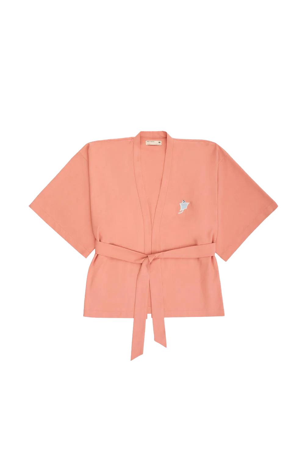 WWF Market-Sugar Glider Kısa Kollu TENCEL™ Kimono - Pembe-Kimono-1-Milagron.com