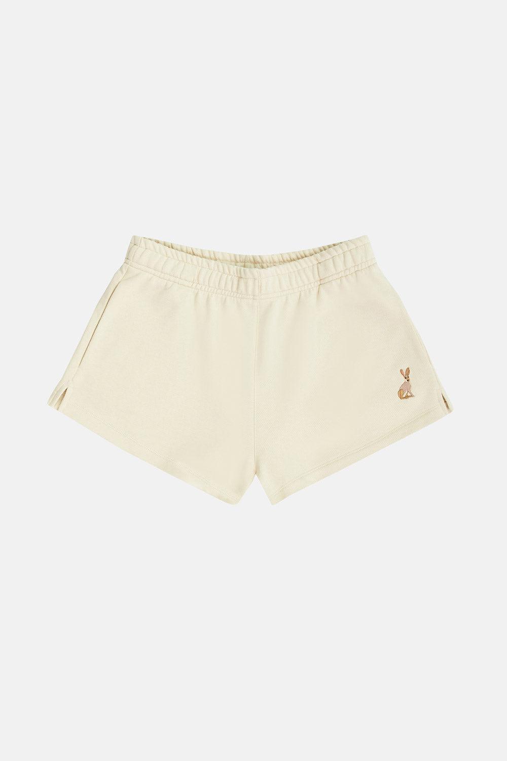 WWF Market-Yaban Tavşanı Kadın Şort - Bej-Şort-1-Milagron.com