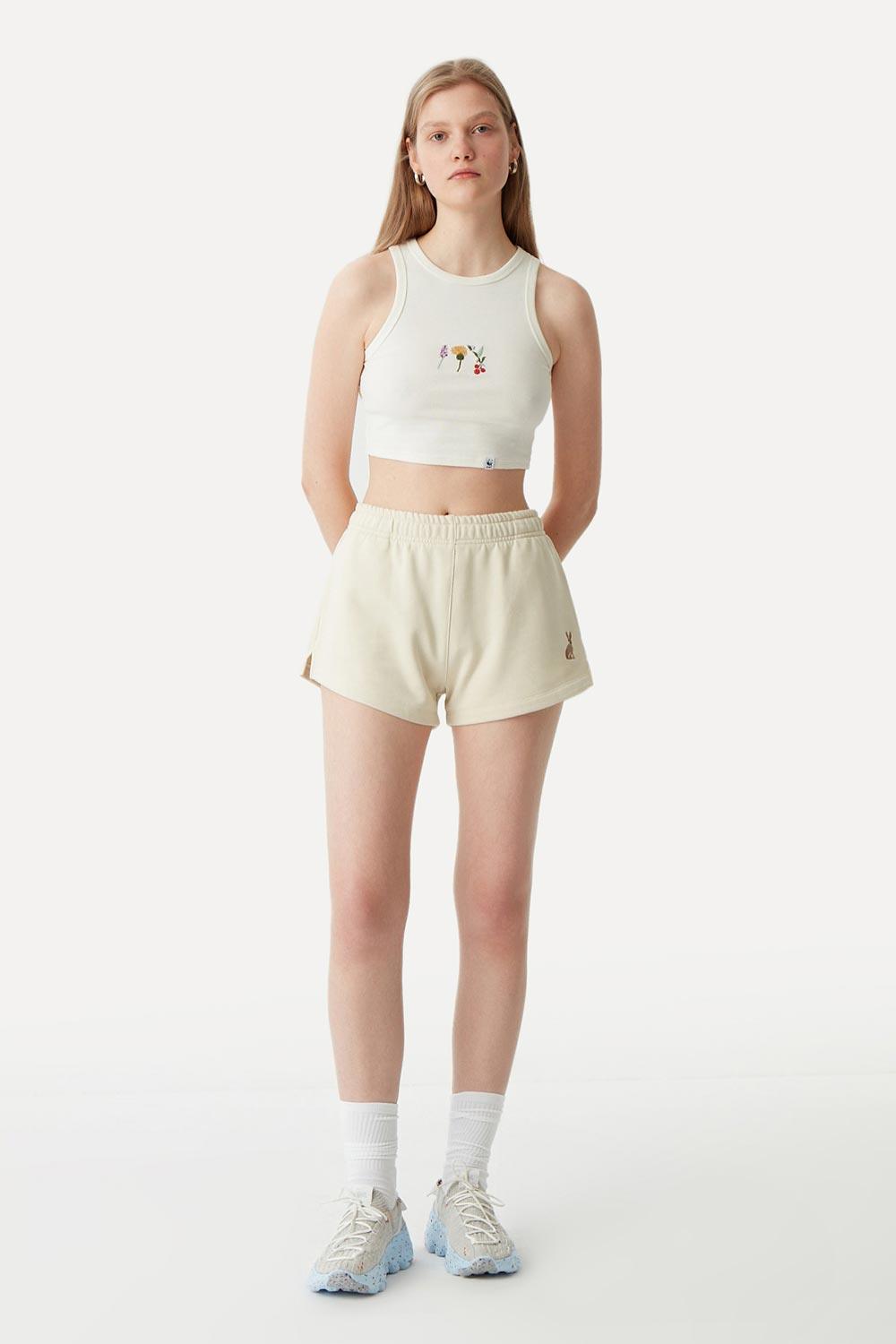 WWF Market-Yaban Tavşanı Kadın Şort - Bej-Şort-3-Milagron.com