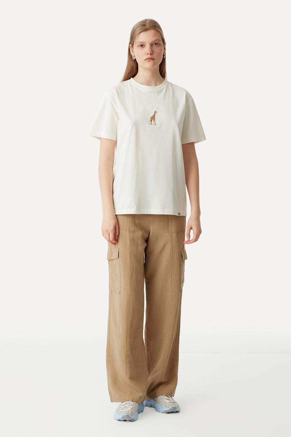 WWF Market-Zürafa T-Shirt - Ekru-T-Shirts-4-Milagron.com