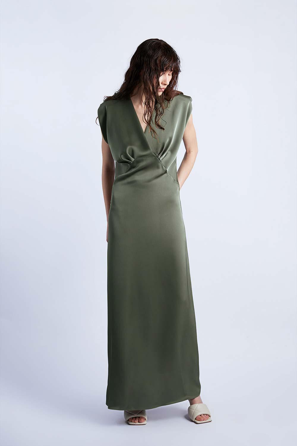 Wabi Sabi-Ws X Mag Haki Aries Maxi Elbise-Elbise-2-Milagron.com