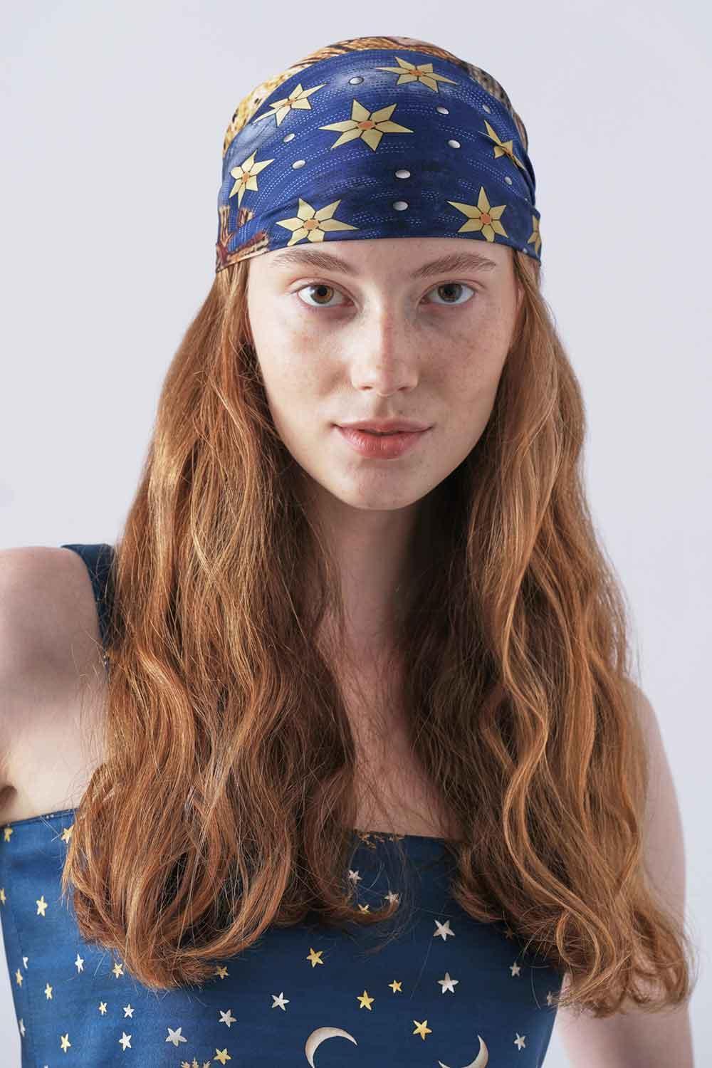 Wabi Sabi-Ws X Mag Lacivert Comet Fular-Şal & Fular-4-Milagron.com