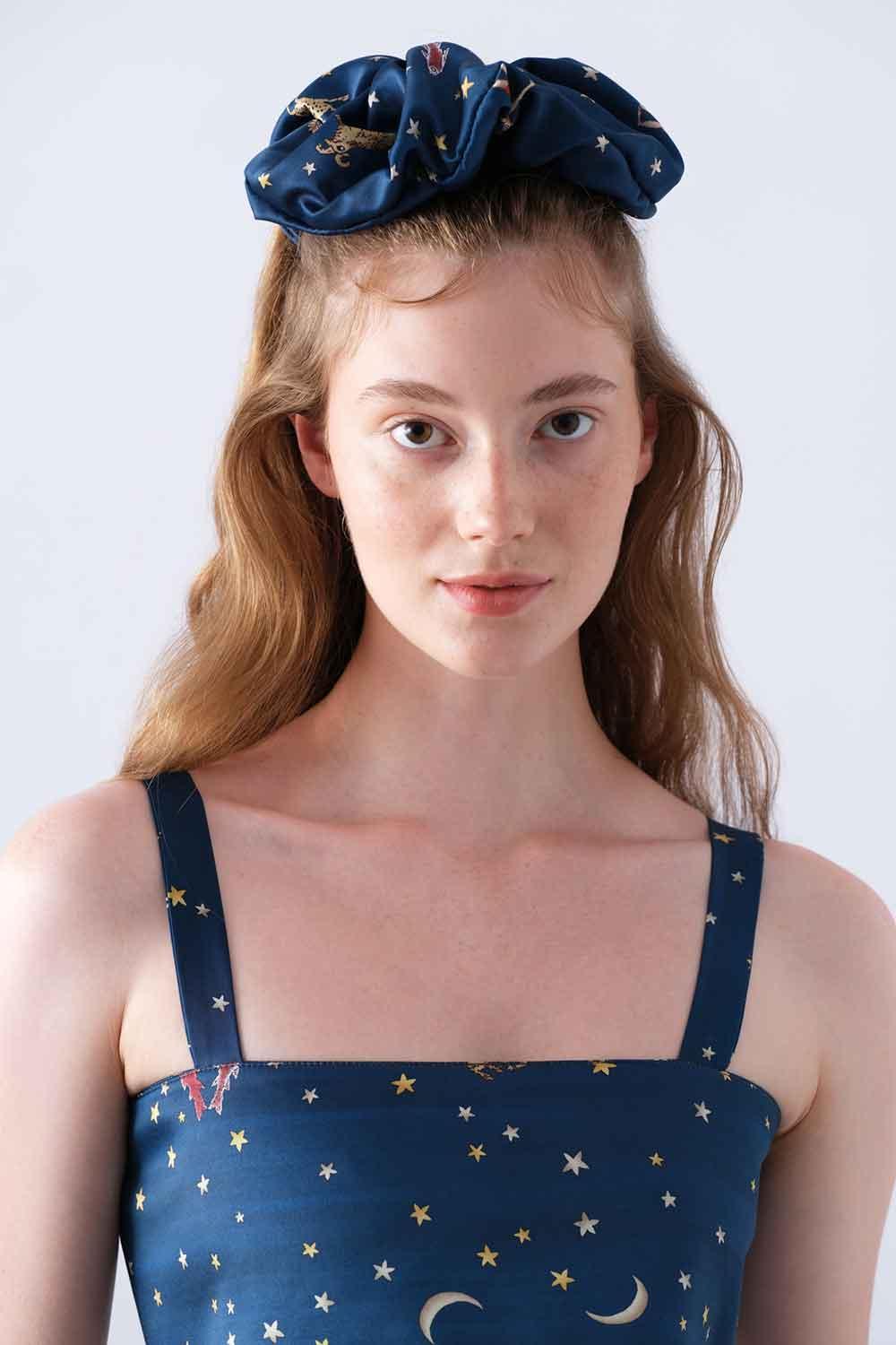 Wabi Sabi-Ws X Mag Lacivert Toka-Saç Aksesuarı-1-Milagron.com