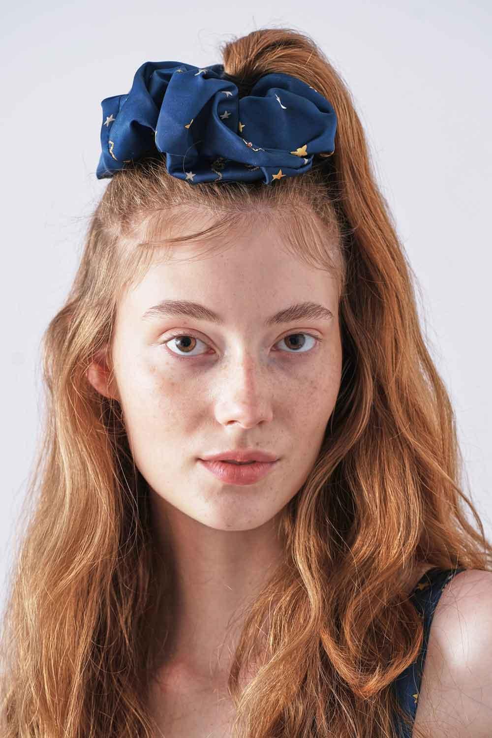 Wabi Sabi-Ws X Mag Lacivert Toka-Saç Aksesuarı-4-Milagron.com