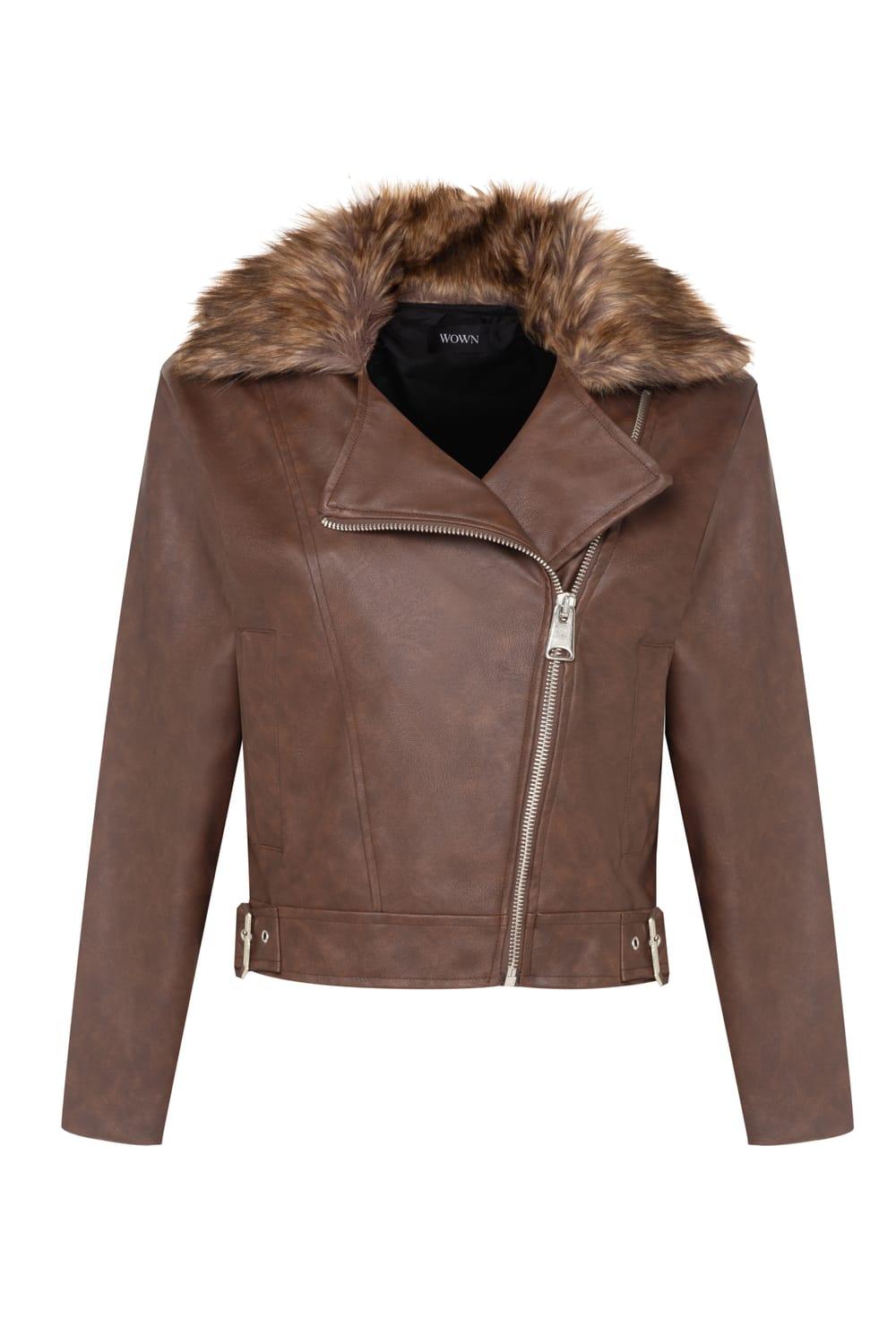 Wown-Dora Leather Jacket-Deri Mont-3-Milagron.com