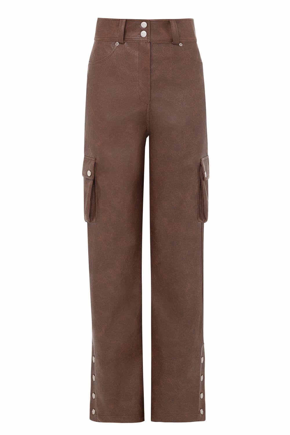 Wown-Dora Leather Pants-Deri Pantolon-1-Milagron.com