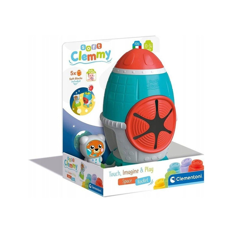 Clementoni Soft Clemmy Yumuşak Blok Duyusal Roket 5 Parça 10 36 Ay Oyun Setleri | Milagron 