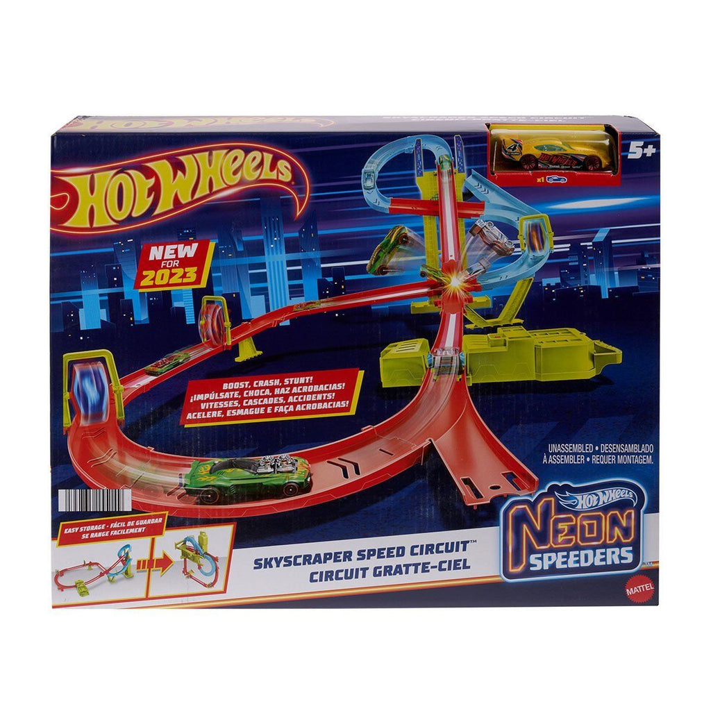 Hot Wheels Neon Yarışlar Çoklu Yarış Heyecanı Pist Seti Oyuncak Arabalar ve Setleri | Milagron 