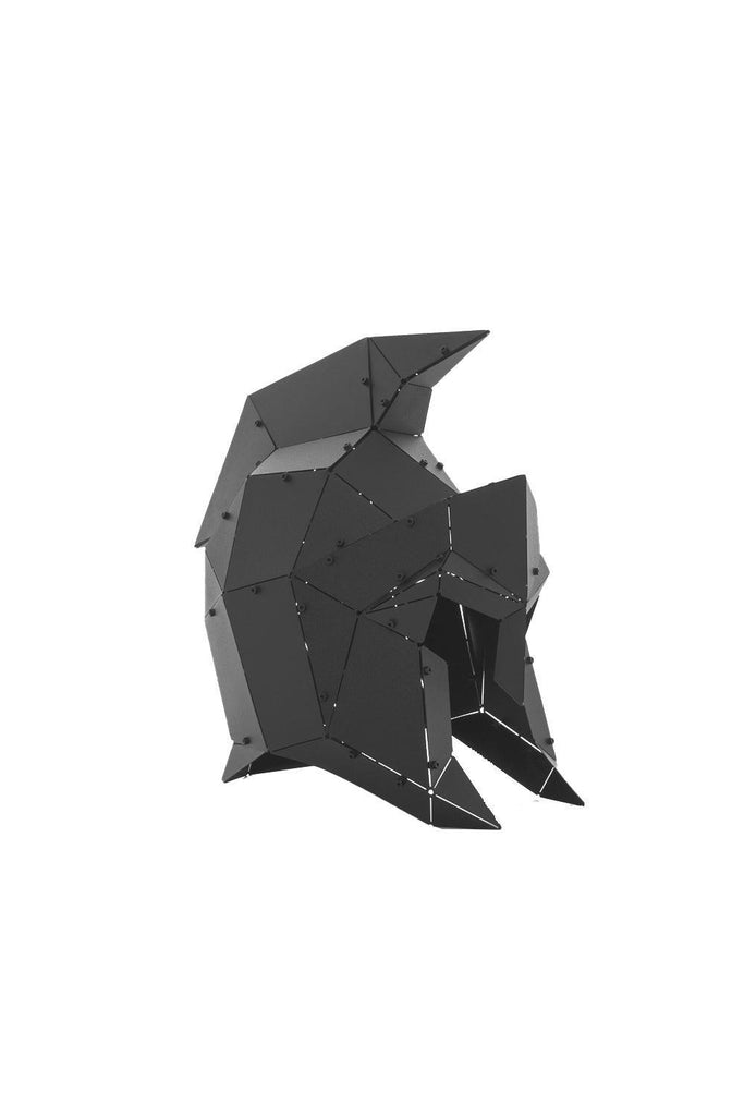 OTTOCKRAFT | Dekoratif Objeler | OTTOCKRAFT™ | SPARTAN - 3D Geometrik Metal Savaş Miğferi Figürü | Milagron 