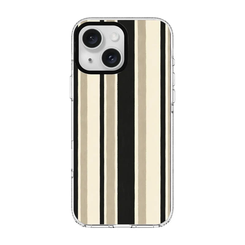 Timeless Stripes-Clear Kılıf Magsafe Özellikli - Iphone 15